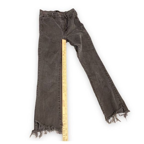 Mother Denim The Insider Crop Two Step Fray Not Guilty Black Jeans Women’s Sz 26 - Picture 6 of 12